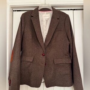Banana Republic Women’s Tweed Blazer with Elbow Patches - size 14